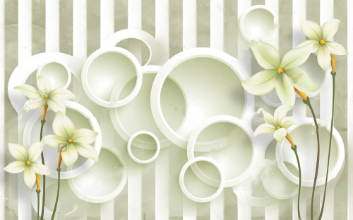 Каталог Фотообои нарциссы 3d:  | Wall-Style