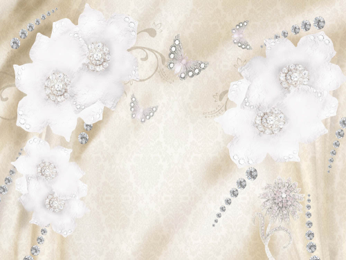 Каталог Фотообои цветы на ткане:  | Wall-Style