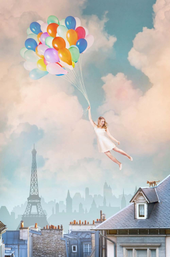 Каталог Фотообои девочка на воздушном шаре:  | Wall-Style