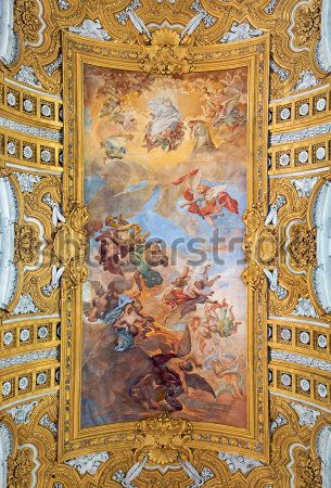 Каталог Фотообои роспись на потолке:  | Wall-Style