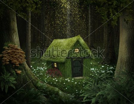 Каталог Фотообои домик в лесу:  | Wall-Style
