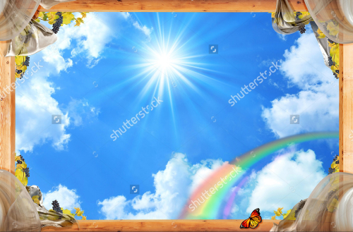 Каталог Фотообои потолочный декор:  | Wall-Style