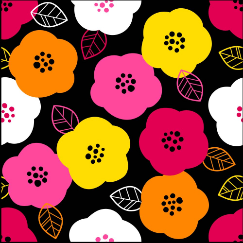 Каталог Картина цветы с черным фоном : Цветы и растения | Wall-Style
