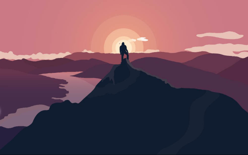 Каталог Картина покорение вершины: Природа | Wall-Style