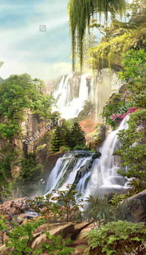 Каталог Фотообои водопад:  | Wall-Style