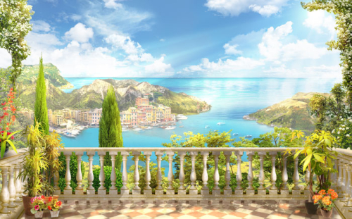 Каталог Картина вид на море: Современная фреска | Wall-Style