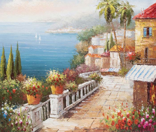 Каталог Картина вид на море: Современная фреска | Wall-Style