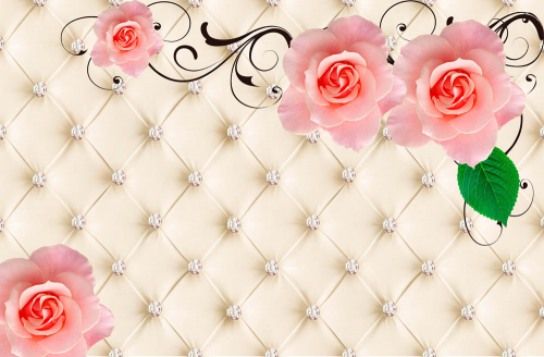 Каталог Картина розочки на перетяжке: 3Д | Wall-Style