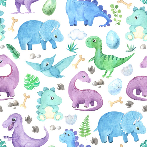 Каталог Картина динозавры разноцветные: Детские | Wall-Style