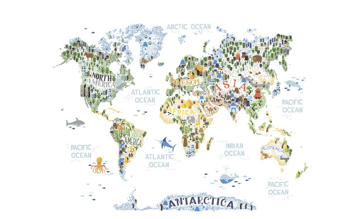 Каталог Картина детская карта мира: Детские | Wall-Style