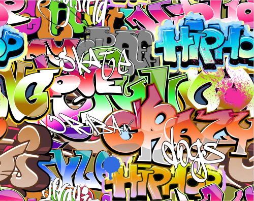 Каталог Картина граффити в ярких тонах: Для подростка | Wall-Style