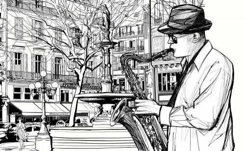 Каталог Фотообои джазмен:  | Wall-Style