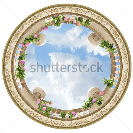 Каталог Картина потолочный декор: Современная фреска | Wall-Style