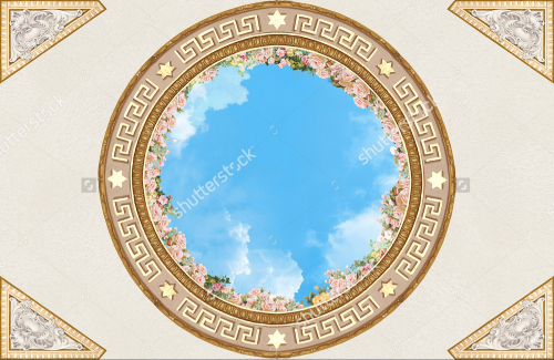 Каталог Картина потолочный декор: Современная фреска | Wall-Style