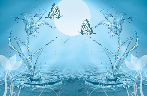 Каталог Картина водные бабочки: Животные | Wall-Style