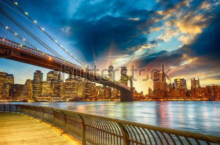 Каталог Фотообои бруклинский мост:  | Wall-Style