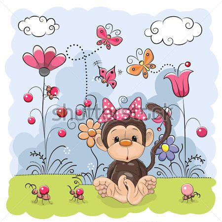 Каталог Фотообои мартышка:  | Wall-Style