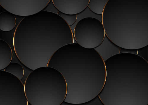 Каталог Картина черные круги: 3Д | Wall-Style