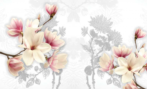 Каталог Фотообои магнолии 3д:  | Wall-Style