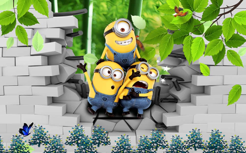 Каталог Фотообои миньоны на стройке:  | Wall-Style