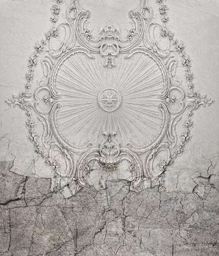 Каталог Фотообои состаренный барельеф на потолок:  | Wall-Style