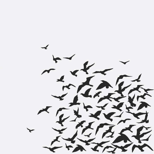 Каталог Картина стая птиц: Природа | Wall-Style