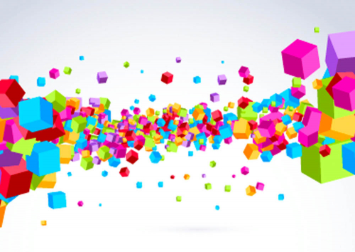 Каталог Фотообои разноцветные кубы:  | Wall-Style