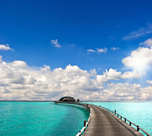 Каталог Картина причал у домика: Море | Wall-Style