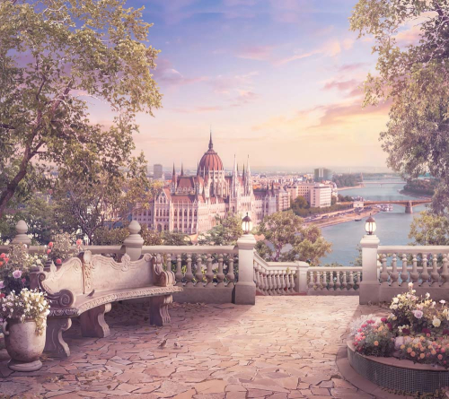 Каталог Фотообои вид с террасы:  | Wall-Style