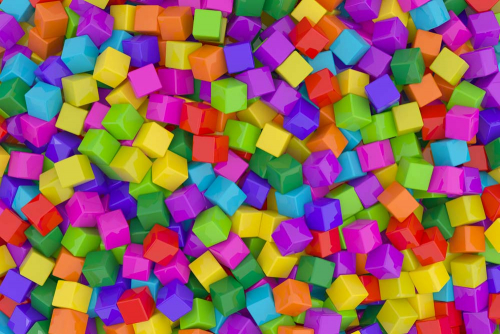 Каталог Картина разноцветные кубики: 3Д | Wall-Style