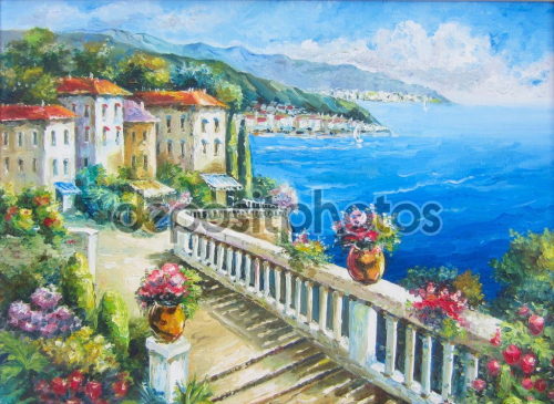 Каталог Картина город: Современная фреска | Wall-Style