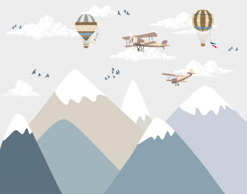 Каталог Картина самолеты в горах: Детские | Wall-Style