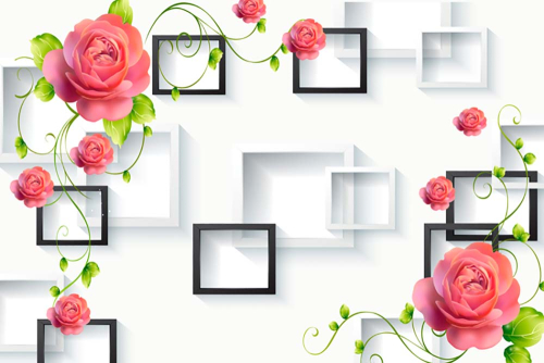 Каталог Фотообои розы в квадрате:  | Wall-Style
