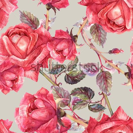 Каталог Картина розы: Бесшовные | Wall-Style