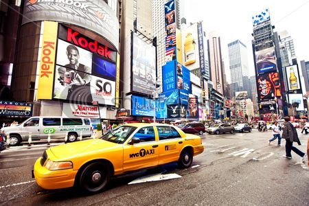 Каталог Картина такси нью йорка: Города | Wall-Style