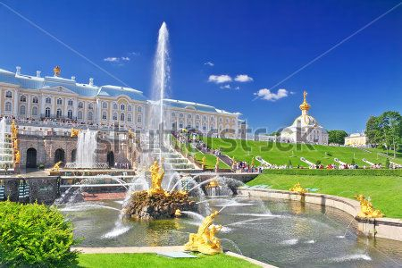 Каталог Фотообои фонтаны петергоф:  | Wall-Style