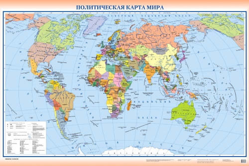 Каталог Картина карта со странами: Карты | Wall-Style