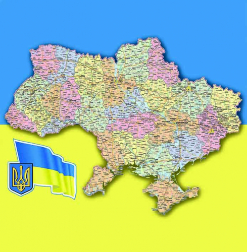 Каталог Фотообои карта украины:  | Wall-Style