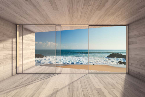 Каталог Фотообои вид на море из окна:  | Wall-Style