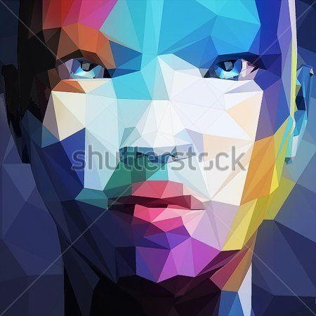 Каталог Фотообои абстрактный портрет:  | Wall-Style