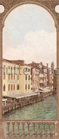 Каталог Картина вид на старый город: Современная фреска | Wall-Style