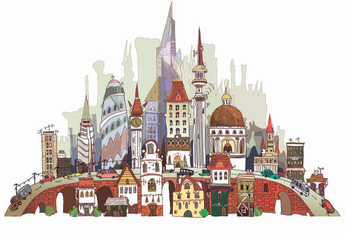 Каталог Картина высокие дома: Детские | Wall-Style