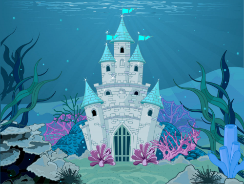 Каталог Фотообои подводный замок:  | Wall-Style