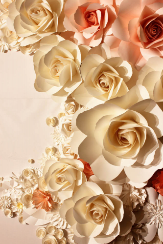 Каталог Картина бумажные розы: Цветы и растения | Wall-Style