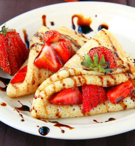 Каталог Фотообои блинчики с клубникой:  | Wall-Style