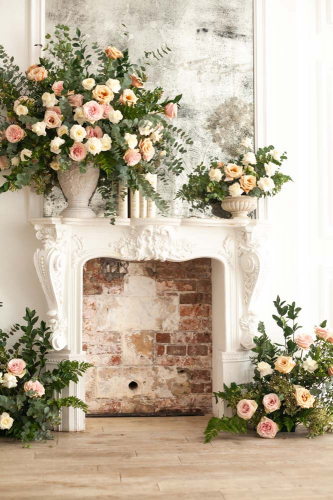 Каталог Фотообои камин с цветами:  | Wall-Style