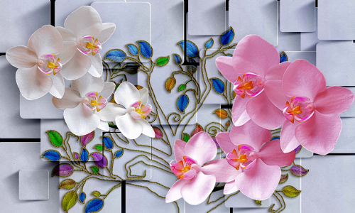 Каталог Фотообои 3д цветы:  | Wall-Style