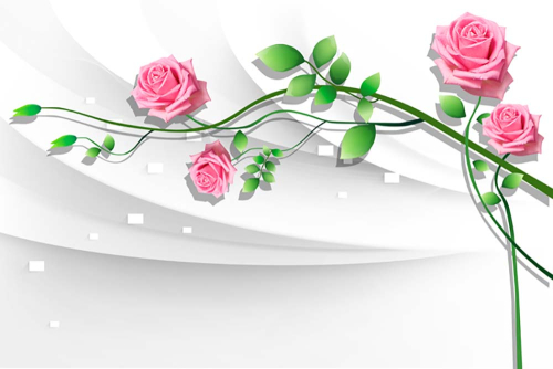Каталог Фотообои розы с длинными стеблями:  | Wall-Style