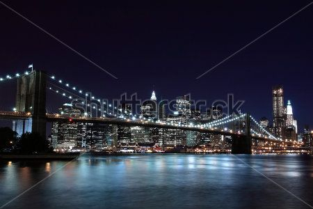 Каталог Картина бруклинский мост: Города | Wall-Style