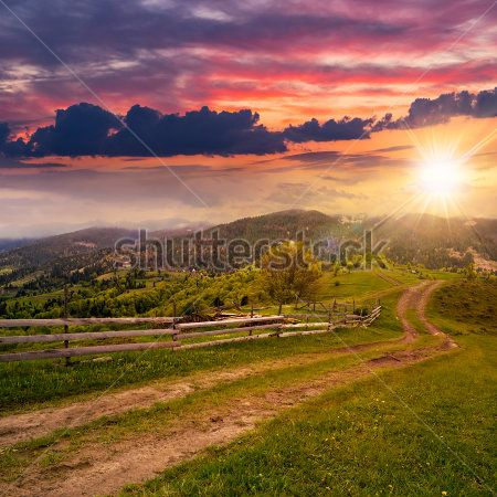 Каталог Фотообои горная дорога:  | Wall-Style